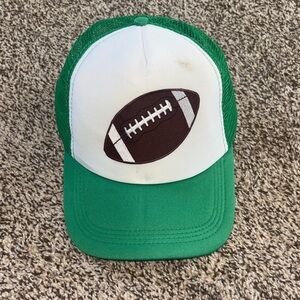 🌟3/$15 Green trucker hat with football patch